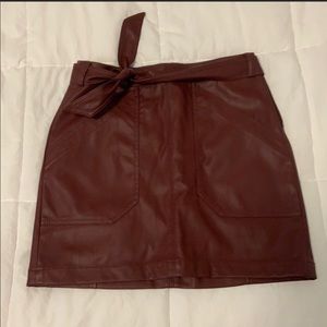 Express faux leather skirt